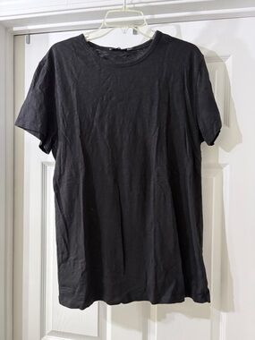 SAMSOE Black Short-Sleeve Crew T-Shirt